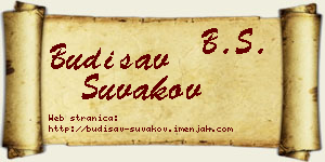Budisav Šuvakov vizit kartica